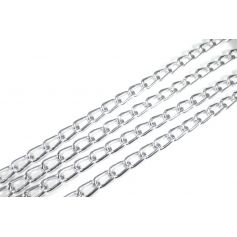 Lánc Ø 9mm x 5mm ezüst aluminium