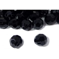 Varrható akril gömb, gyöngy-Fekete- 14mm