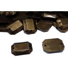 Fémhatású varrható akril 12x17mm MIX-50%