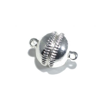 Mágneskapocs Ø 12mm -Ezüst gömb-
