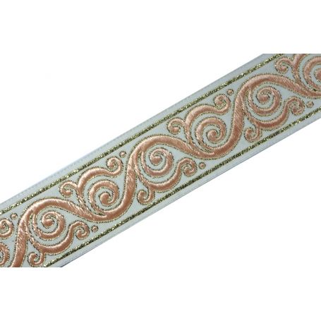 Mintás szalag Lurex -Hullám- 33mm