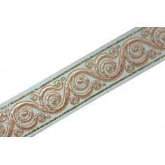 Mintás szalag Lurex -Hullám- 33mm