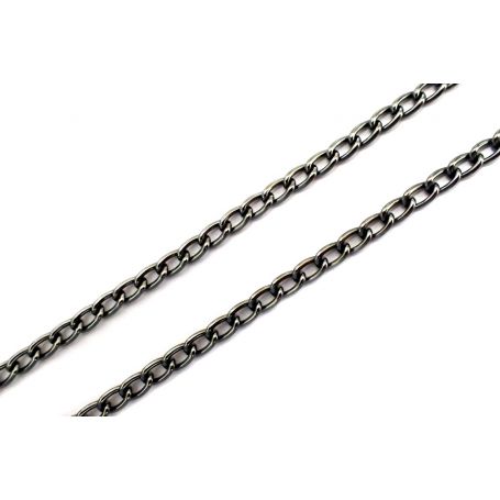 Lánc Ø 6mm x 3mm eloxált aluminium
