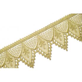 Méteres légcsipke arany lurex-100mm