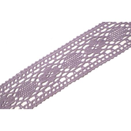 Méteres pamut csipke -Lila-4.5cm (Nr.3716)