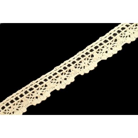 Méteres pamut csipke -Nyers-1.7cm (Nr.9571)