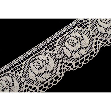 Pamut csipke - Nyers - 7cm (Nr.3753)