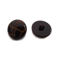 Bőrhatású gomb -Ø25mm