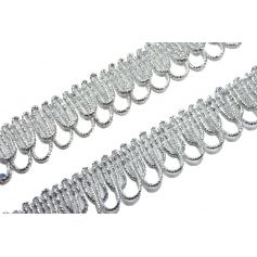 Bortni 18mm - ezüst lurex -