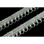 Bortni 18mm - ezüst lurex -