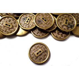 Kétlyukas fémhatású gomb -Ø38mm