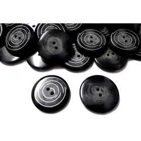 Nagyméretű, kétlyukas gomb Ø38mm