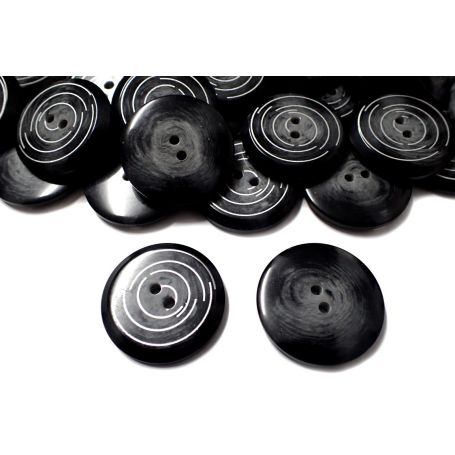 Nagyméretű, kétlyukas gomb Ø38mm