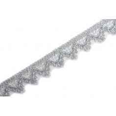 Bortni 9mm - ezüst lurex -