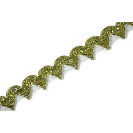 Bortni  17mm - arany lurex -