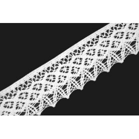 Pamut csipke - Fehér - 6cm (Nr.9295)