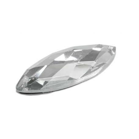 Csiszolt strassz kristály  45x18mm