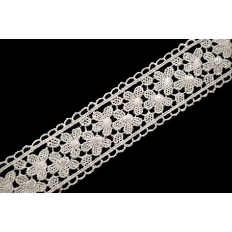 Méteres légcsipke -42mm Törtfehér (Nr.4397)