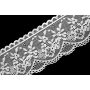 Elasztikus csipke fekete--fehér- 7cm '7-02'