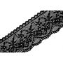 Elasztikus csipke fekete--fehér- 7cm '7-02'