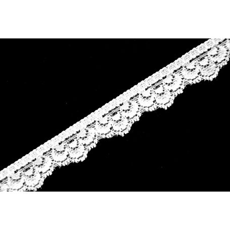Elasztikus csipke -fekete-fehér- 1,8cm '1,8-01'