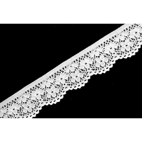 Elasztikus csipke -fekete-fehér- 1,8cm '1,8-01'