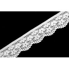 Elasztikus csipke -fehér- 2,8cm '2,8-01'