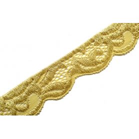 Elasztikus csipke -Aranysárga- 3cm '4536'