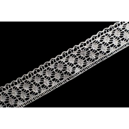 Pamut csipke - Fehér - 32mm (Nr.9138)