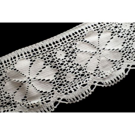 Pamut csipke - Nyers - 12 cm (Nr.2300)