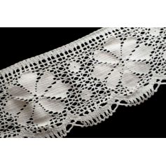Pamut csipke - Nyers - 12 cm (Nr.2300)