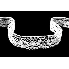 Méteres pamut csipke -Fehér-2.4cm (Nr.887)