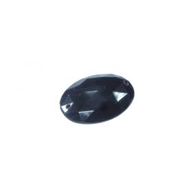 Varrható akril strassz  -Fekete- Ø17.5x24.5mm