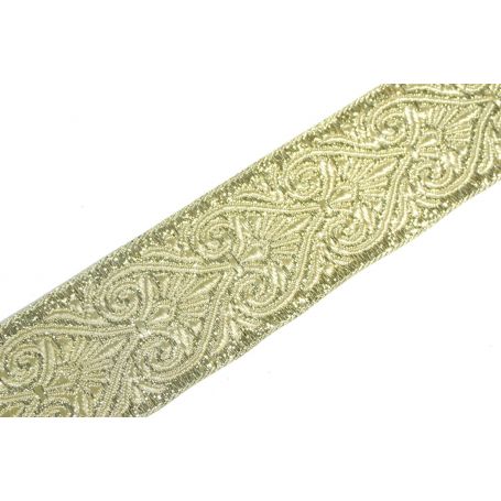 Mintás szalag -lurex- 33mm