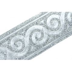 Mintás szalag -Hullám Lurex- 33mm