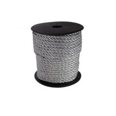 Csavart dekorzsinór ezüst lurex Ø 5mm