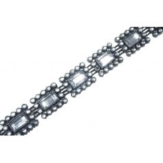 Műanyag ruhadísz strasszal -12mm 'MRD4'