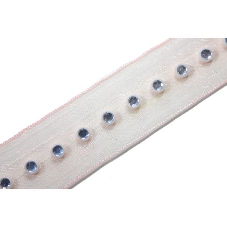 Strassz kristály utánzat organzán-2cm