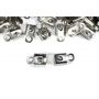 Alkatrész, vég 9mm x 3mm - Króm -