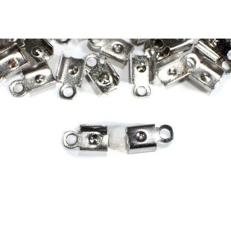 Alkatrész, vég 9mm x 3mm - Króm -
