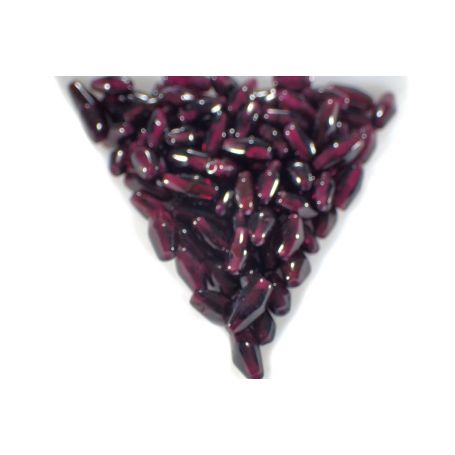 Ásvány gyöngy -Gránát- 3x6mm