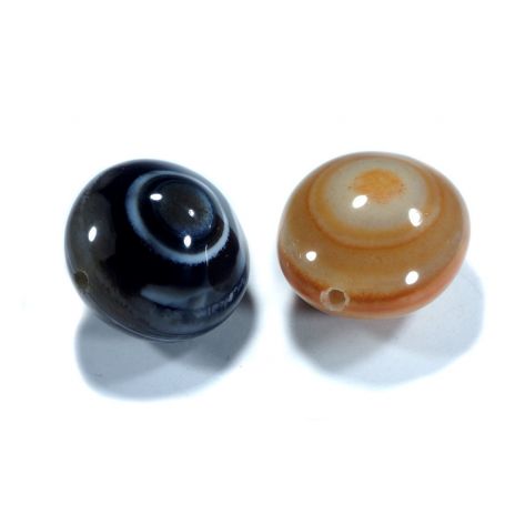 Nagyméretű ásvány gyöngy kb2x2.5cm