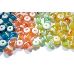 Vegyes műanyag gyöngyök -Ø10mm